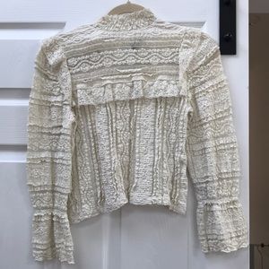 Cream lace blouse